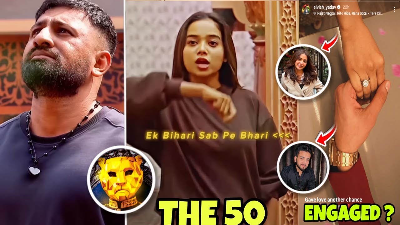 #The50 मैं #ManishaRani ने पलटा Game, #RajatDalal Mastermind, #ElvishYadav #JiyaShankar Engaged Show