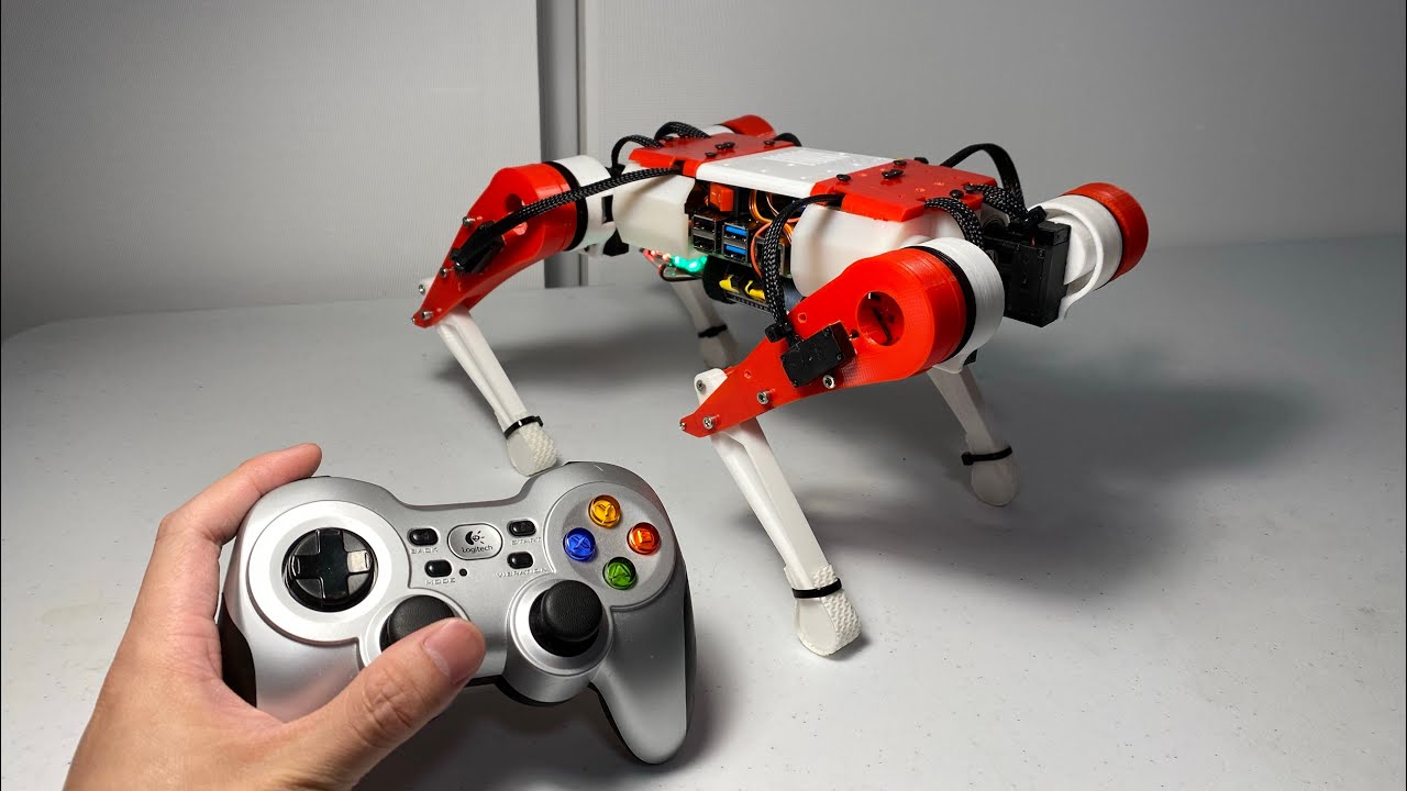 Quadruped robot ChiTu desktop demo