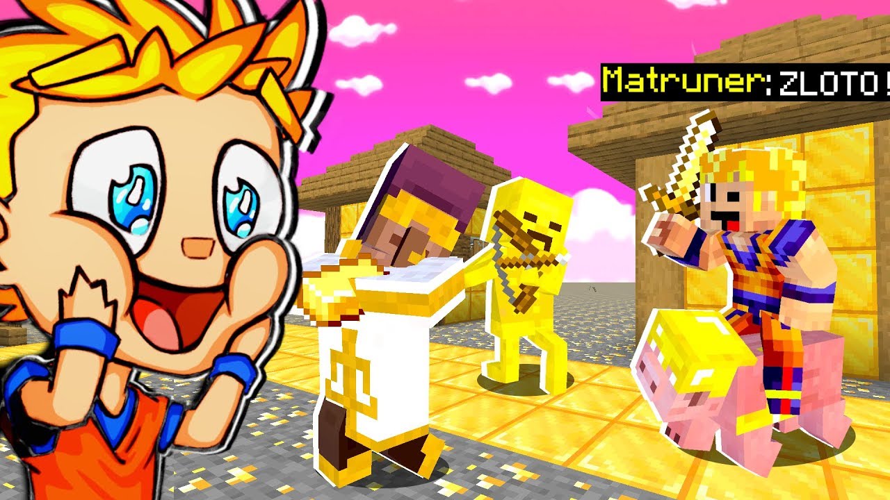 MINECRAFT, ale CAŁY ŚWIAT JEST ZE ZŁOTA! MATRUNER