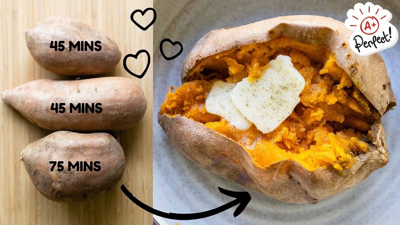 Как запечь сладкий картофель | Целым или порезанным