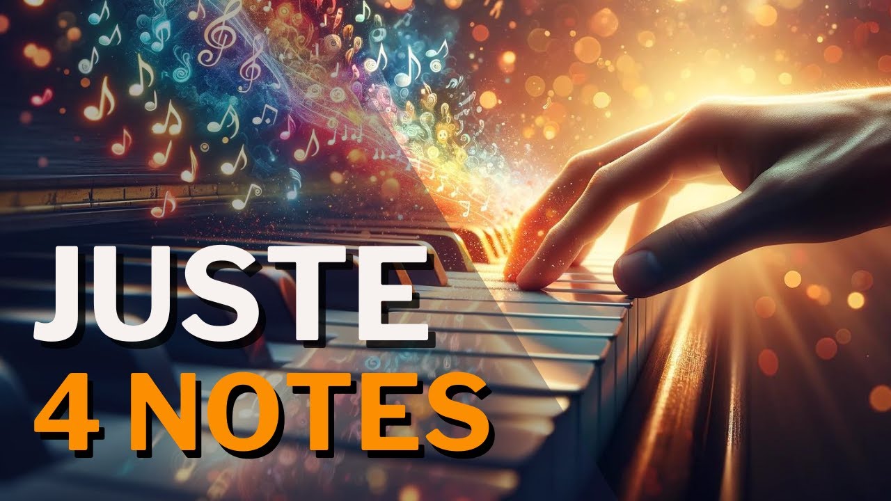 Juste 4 notes pour créer de l'émotion au piano - Leçon Piano Débutant #débutant #apprendrelepiano
