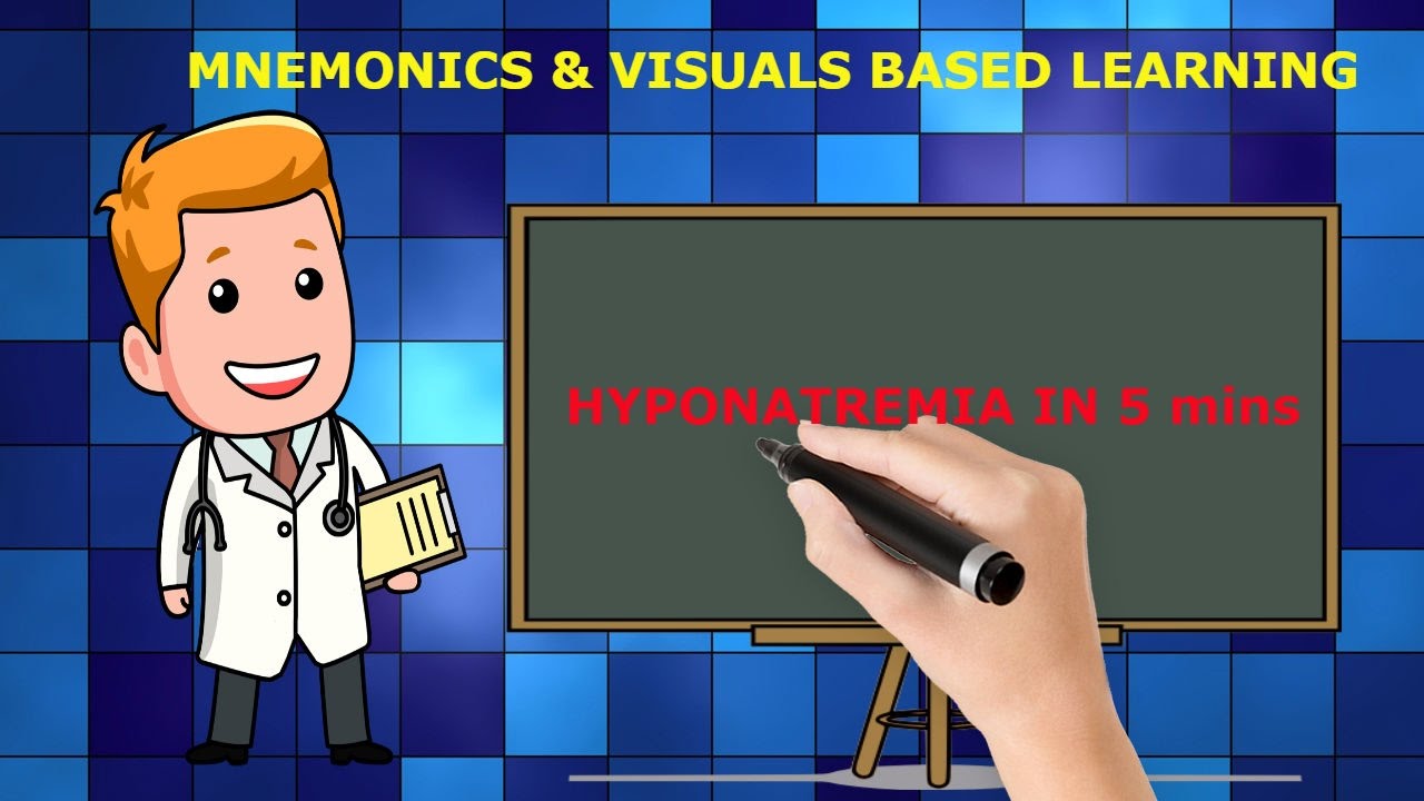 HYPONATREMIA MADE EASY!! WITH MNEMONICS & VISUALS (in 5 mins)!!