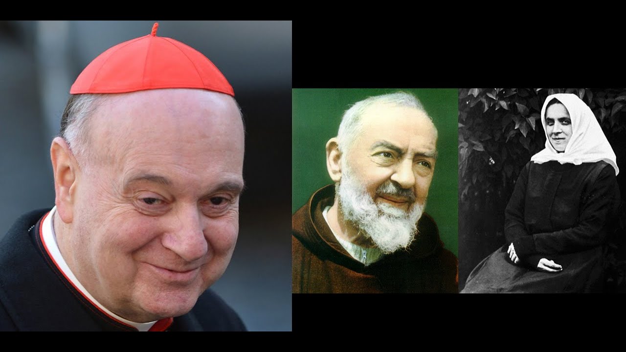 Mons. Comastri racconta la vita di Padre Pio e di Teresa Neumann, due stigmatizzati del XX secolo.