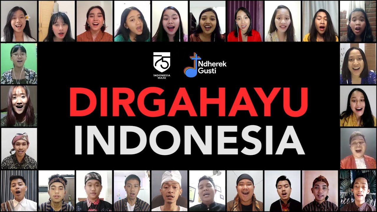 Indonesia Jaya - Liliana Tanoesoedibjo Cover by Ndherek Gusti Choir In Collaboration | Virtual Choir