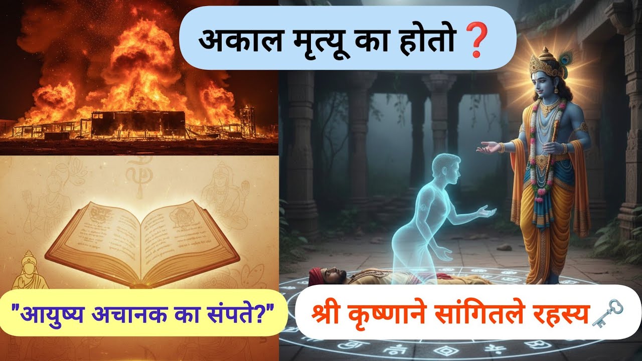धोक्याचा इशारा लक्षात घेऊन आत्ताच बघा: अकाली मृत्यू का आणि कसा? अकाली मृत्यूचे गुपित गरुड पुराण🚩💯