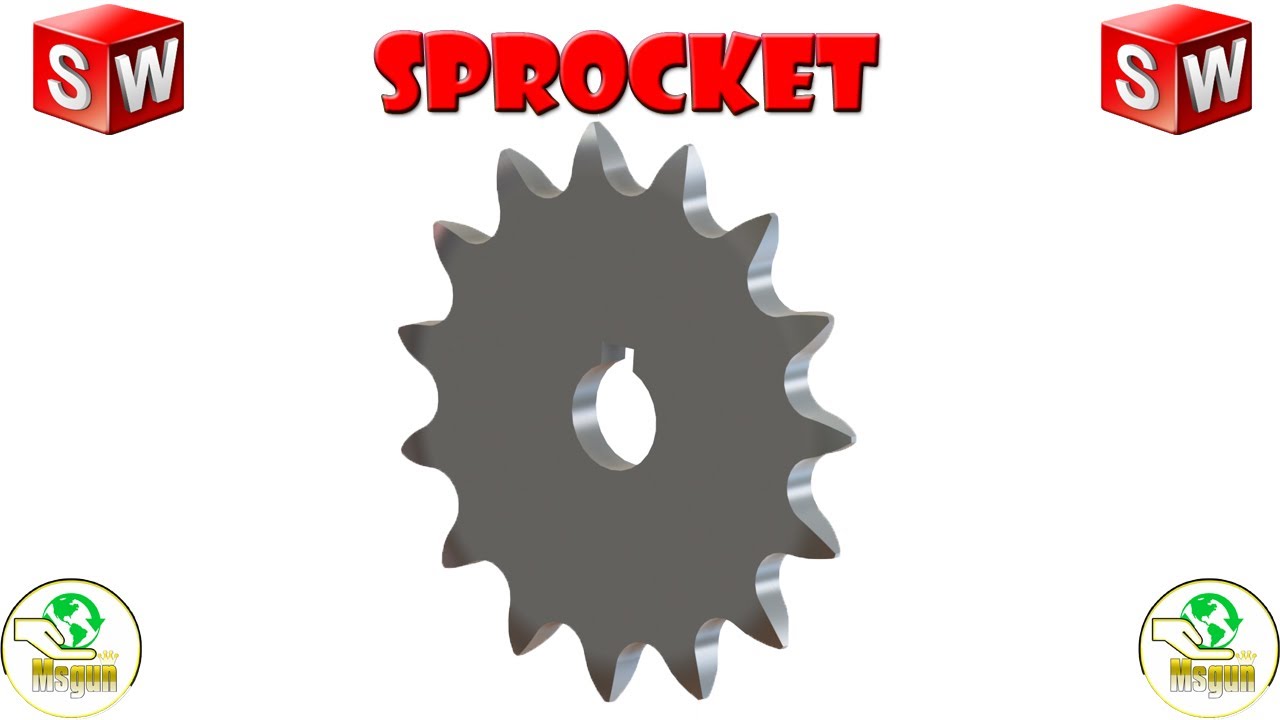How To Design Sprocket/ Solid Works 2020/ Design Library/