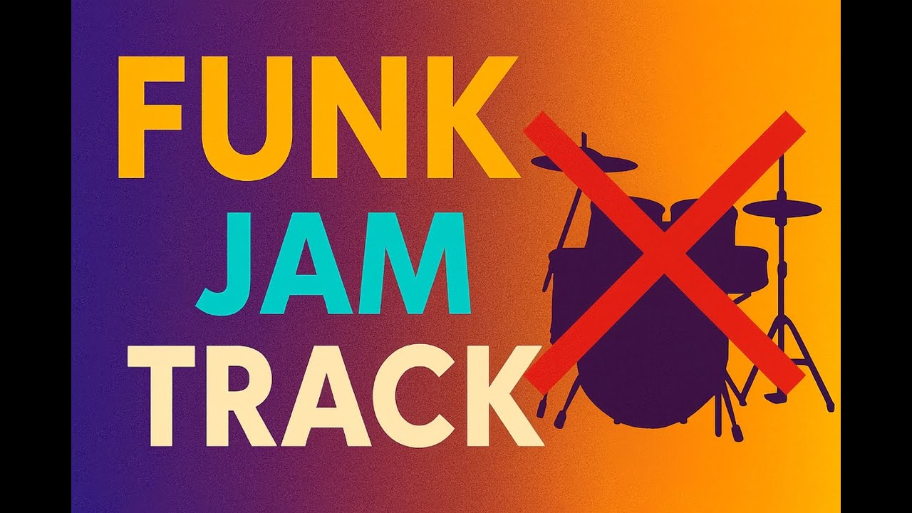 (NO DRUMS) A Minor Funk drum Backing Track (Drumless) – Funk Jam & Groove 100bpm