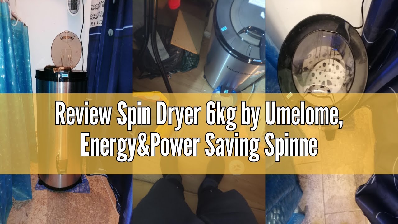 Review Spin Dryer 6kg by Umelome, Energy&Power Saving Spinner 2800 RPM Clothes Dryer, Energy Efficie