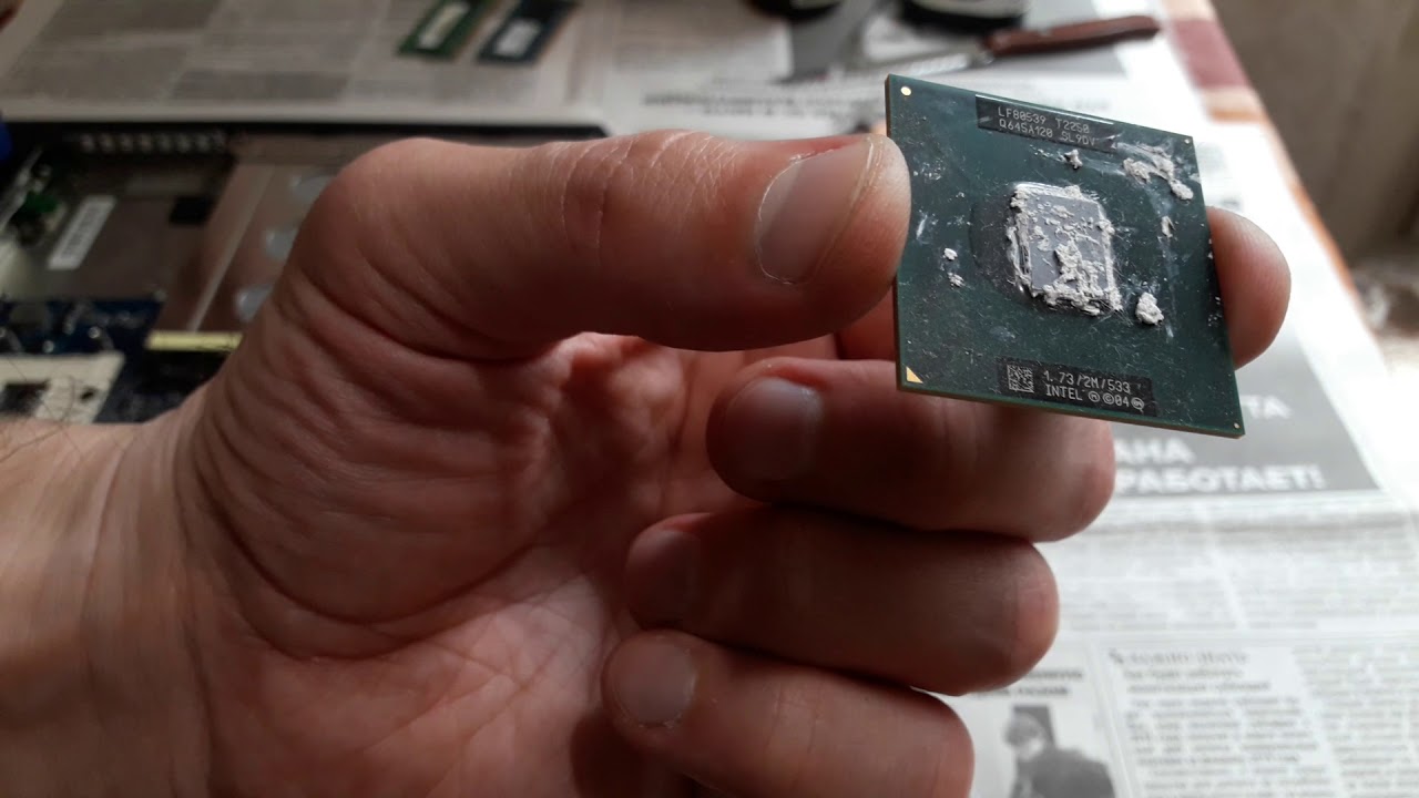 Апгрейд Upgrade (Улучшение)ноутбука Asus A9RP установка двухядерного процессора T2250