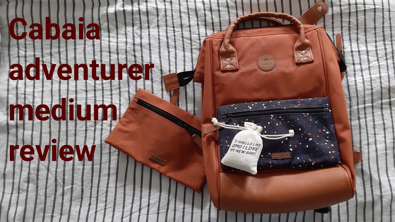 Review Cabaia Adventurer backpack medium. Happy Planners fit in here.