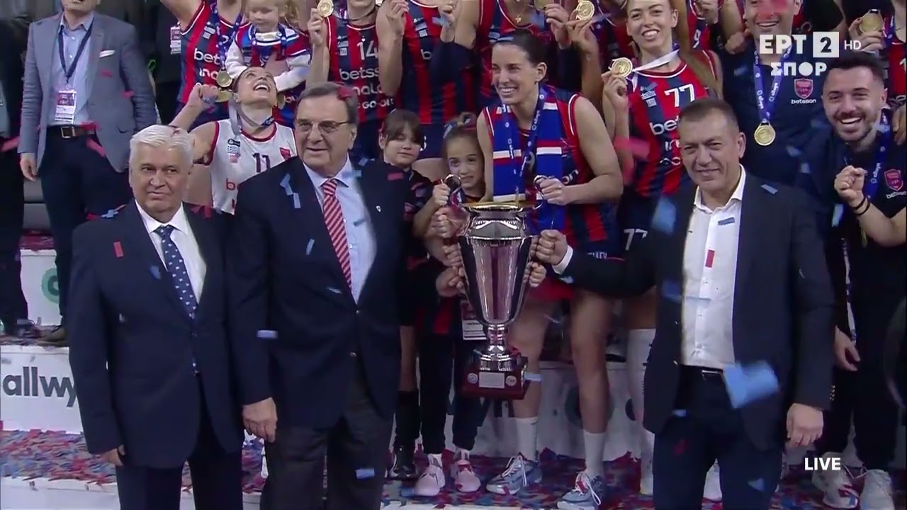 Allwyn Final 4 Volley (Γ) | Κυπελλούχος Ελλάδας για το 2026 ο Πανιώνιος | Η απονομή του τροπαίου