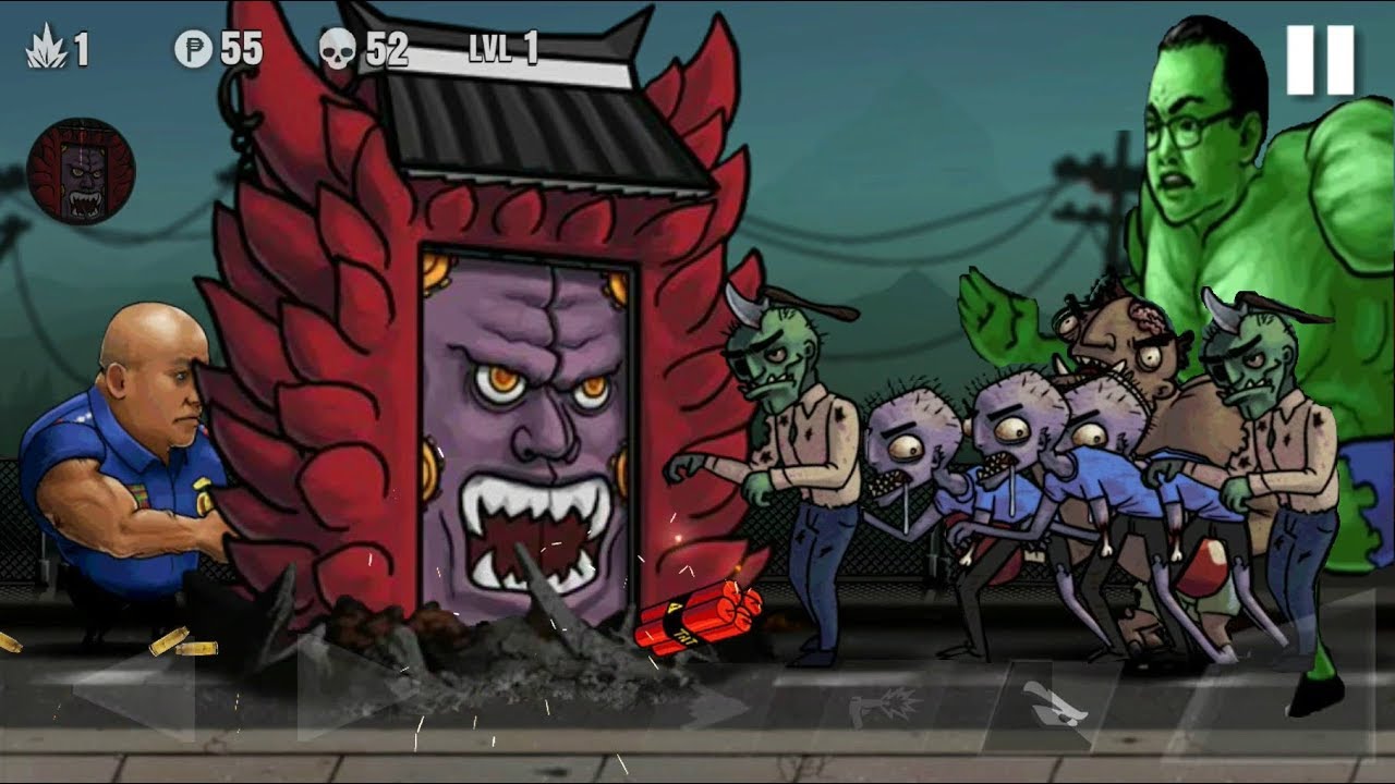 ► Police Vs Zombies (TATAY) Incredible Hulk vs Zombie Shooting Like Duterte Fighting Crime 2