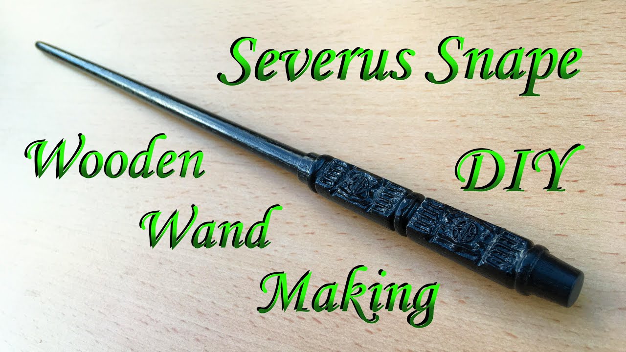 Severus Snape wooden wand making! DIY hand made wooden wand build!