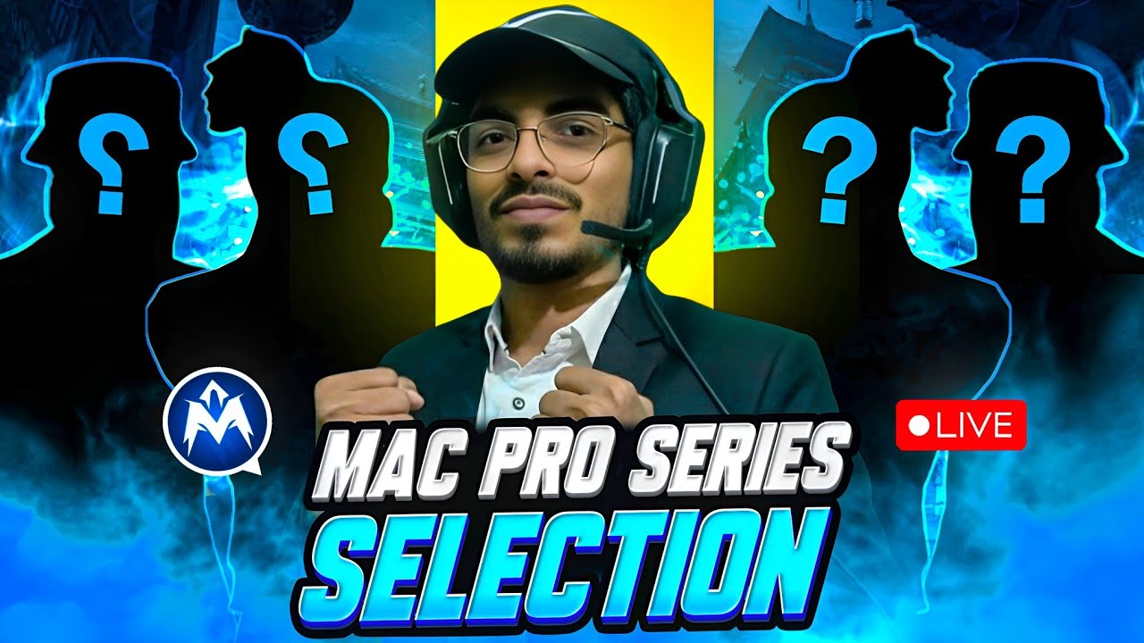 SELECTION FOR MAC PRO SERIES ➕️ 4V4 WITH SRB 🔥 #freefirelive #srbird