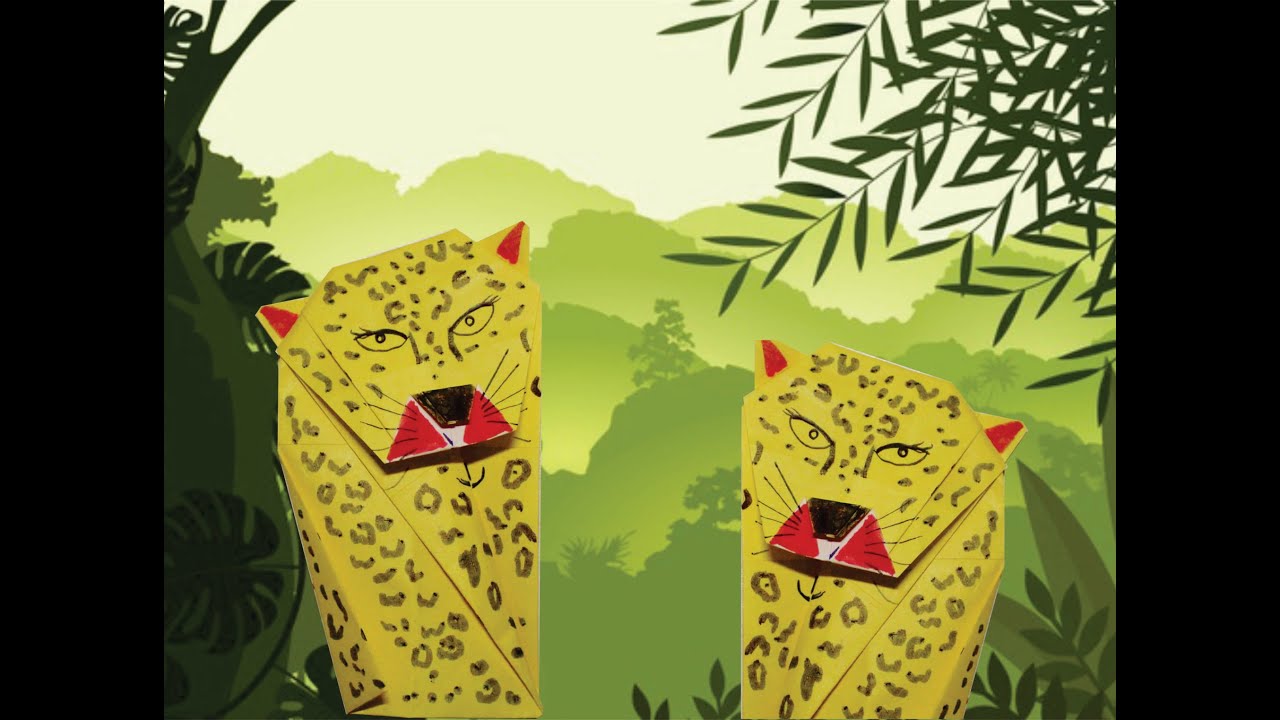 MEIO AMBIENTE COM ARTE - AULA 2 ONÇA-PINTADA (ORIGAMI)