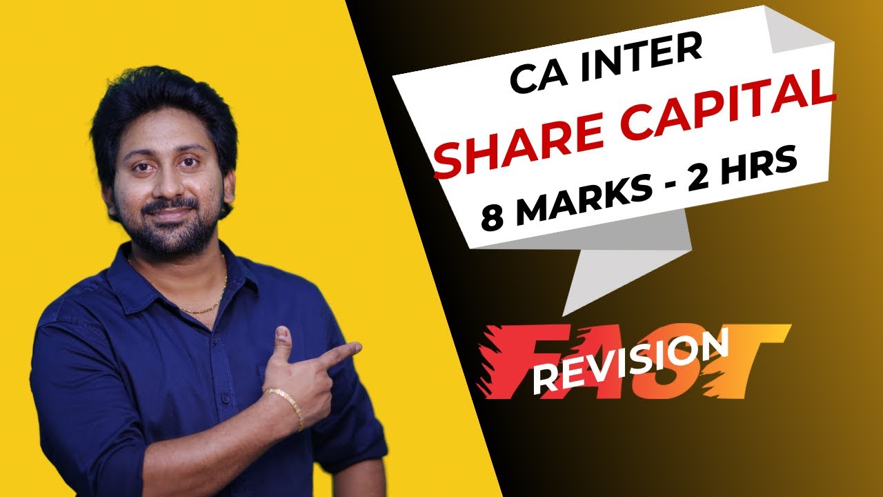 SHARE CAPITAL REVISION #castudents #cainterlaw  #cainter #ksacademy #motivation #icai