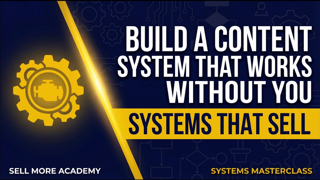 Build a Content System That Works Without You | Systems Masterclass