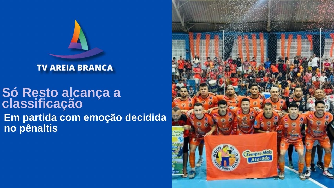 SÓ RESTO VENCE G@TOS.COM NÓS PÊNALTIS EM JOGO EQUILIBRADO E AVANÇA NO CAMPEONATO DE BLOCOS