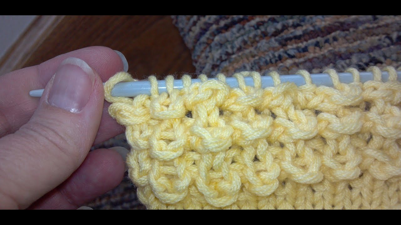 Knit Crocodile Stitch