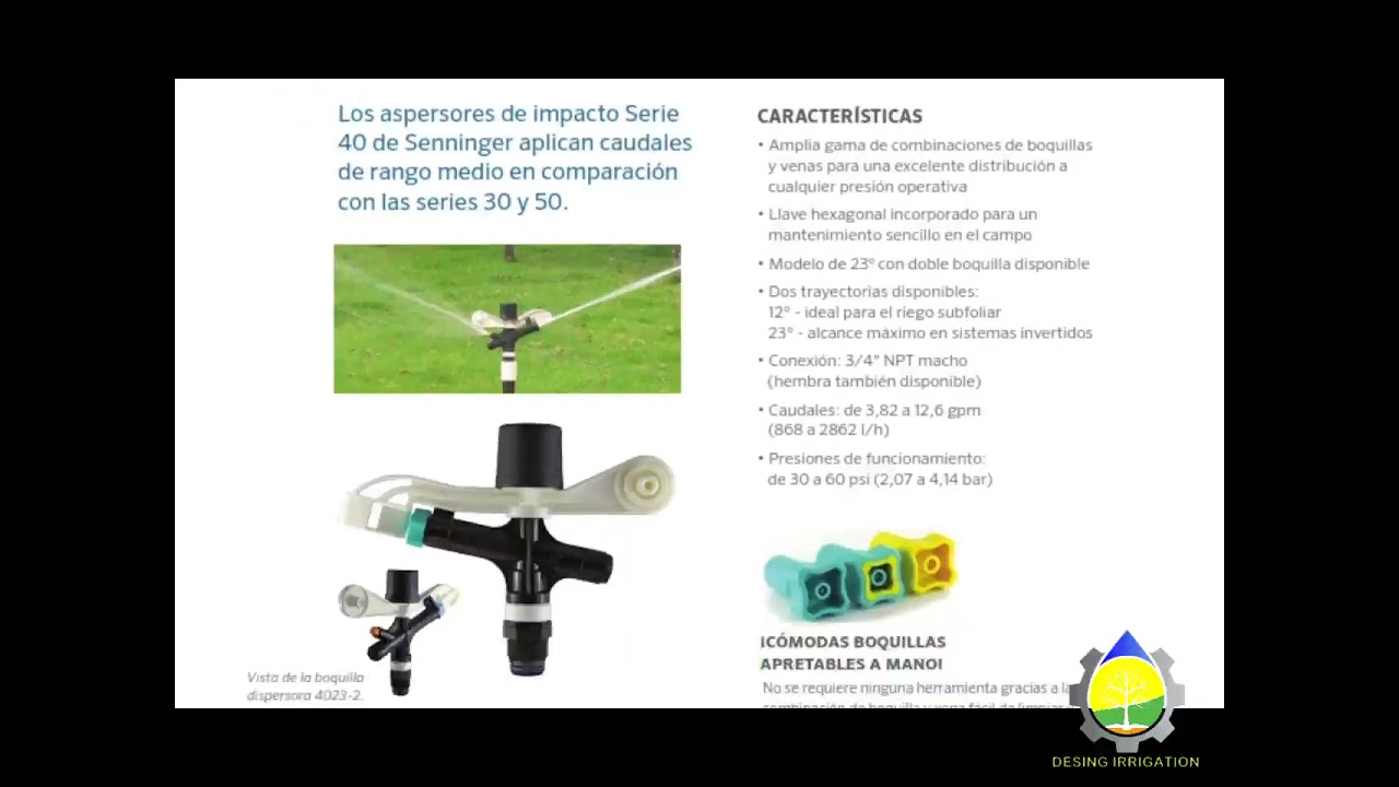 Diseño Sistema de Riego Predial por Aspersión  WaterCAD WaterGEMS Parte 1 de 3