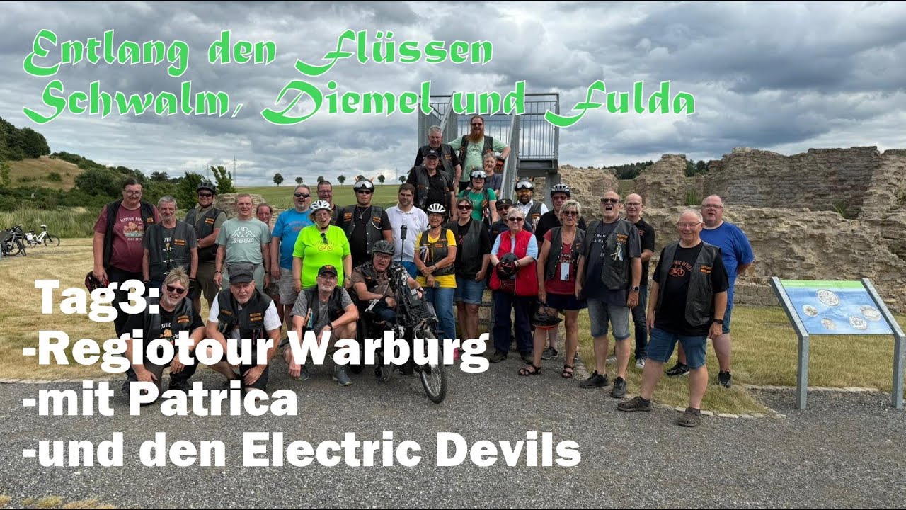 Entlang den Flüssen Schwalm, Diemel und Fulda, Tag3: Tour Warburg, Patricia und die Electric Devils