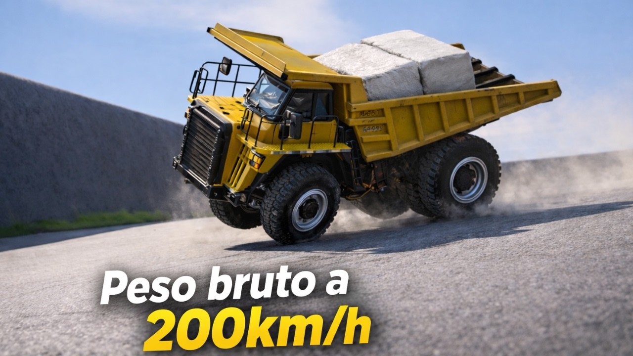 PESO BRUTO A 200 KM/H 😱 O caminhão não aguentou!  - BeamNG.drive