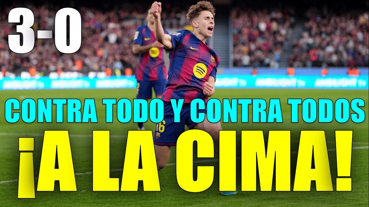 BARCELONA HUMILLA 3-0 AL LEVANTE Y SE PONE LÍDER 🔥 ¡CONTRA TODOS!