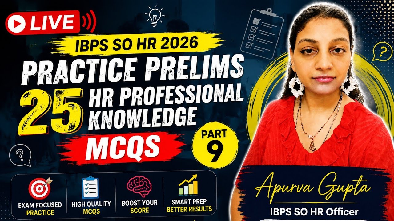 IBPS SO HR 2026 | Practice Prelims 25 HR Professional Knowledge MCQs Part 9