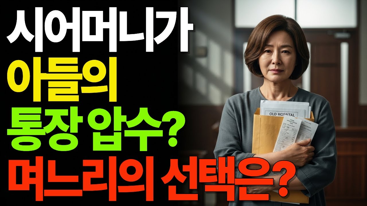 시어머니가 아들 통장 압수? 며느리의 선택은?