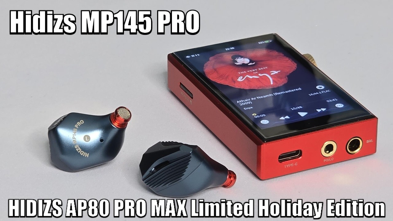 Новые наушники Hidizs MP145 PRO и редкий плеер HIDIZS AP80 PRO MAX Limited Holiday Edition