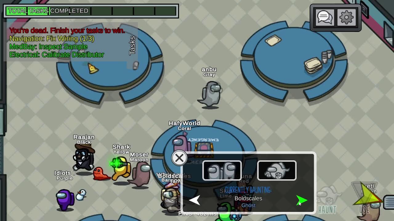 Among us live stream testing