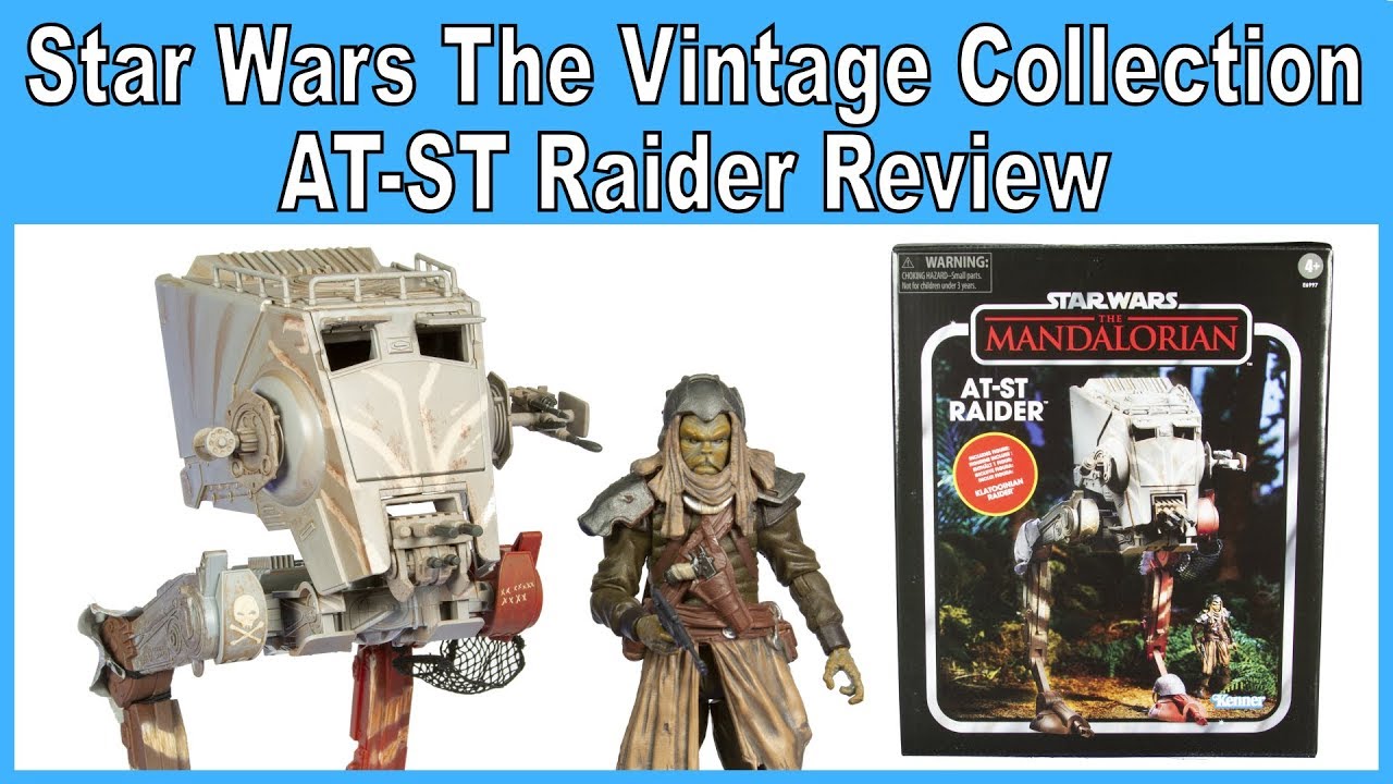 Star Wars The Vintage Collection AT-ST Raider with Klatooinian Raider Review - Best Buy Exclusive