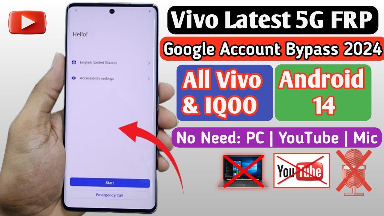 Vivo Latest FRP Bypass 2024 | Android 14 | All Vivo Android 14 FRP Bypass | Without PC