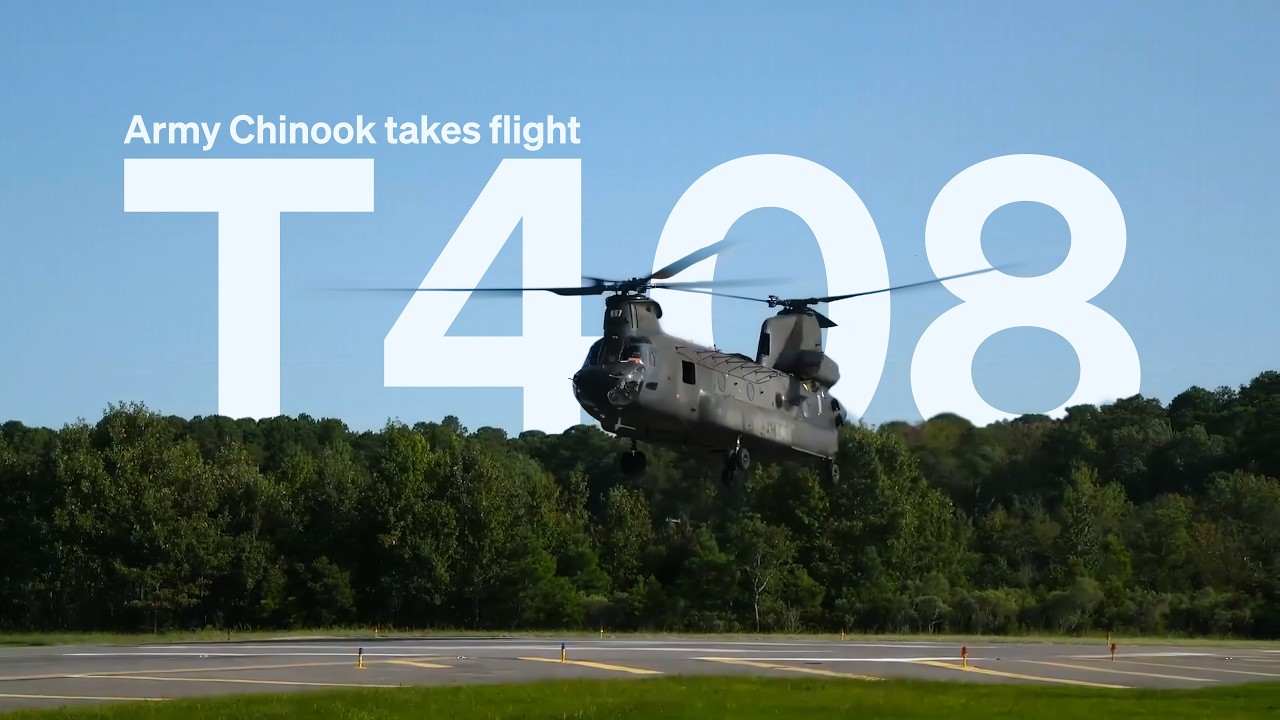 Army Chinook takes flight with T408 engine