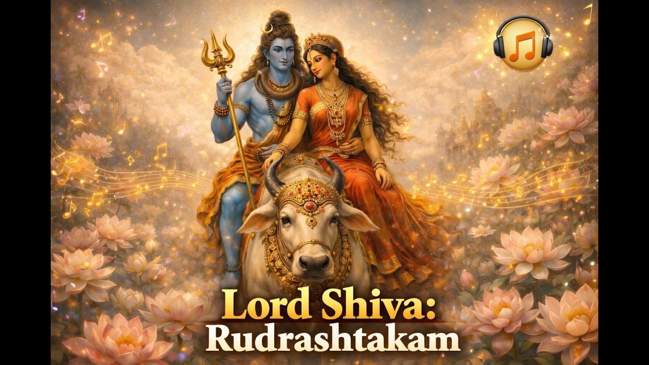 Lord Shiva Rudrashtakam | Powerful शिव स्तोत्र for Peace & Protection मन शांत करने वाला मंत्र