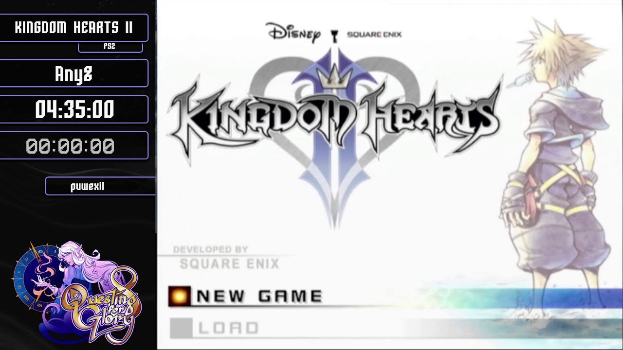 Kingdom Hearts II Any% by puwexil - Questing for Glory 8
