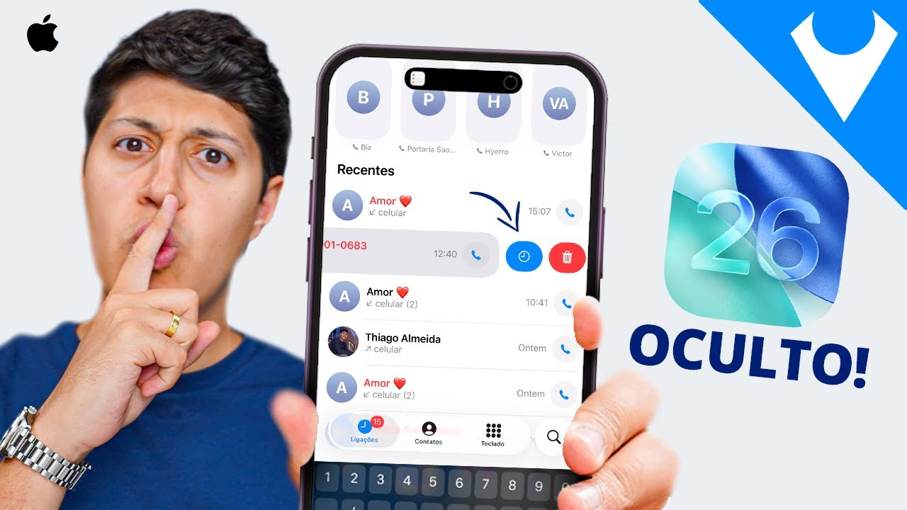iOS 26 - 9 recursos OCULTOS que a APPLE NÃO TE CONTOU!