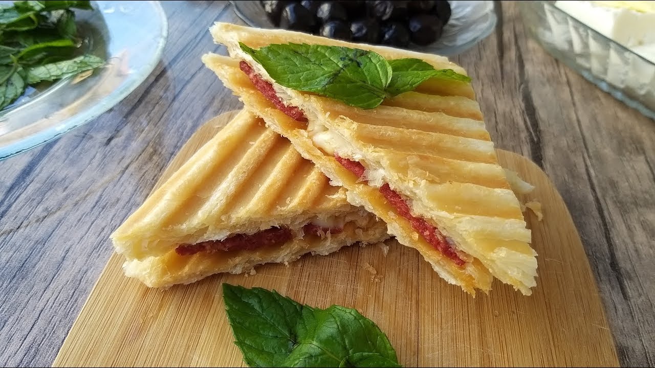Milföyden Tost Olur mu Demeyin Öyle Güzel Oluyor ki Mutlaka Deneyin😘😍👌