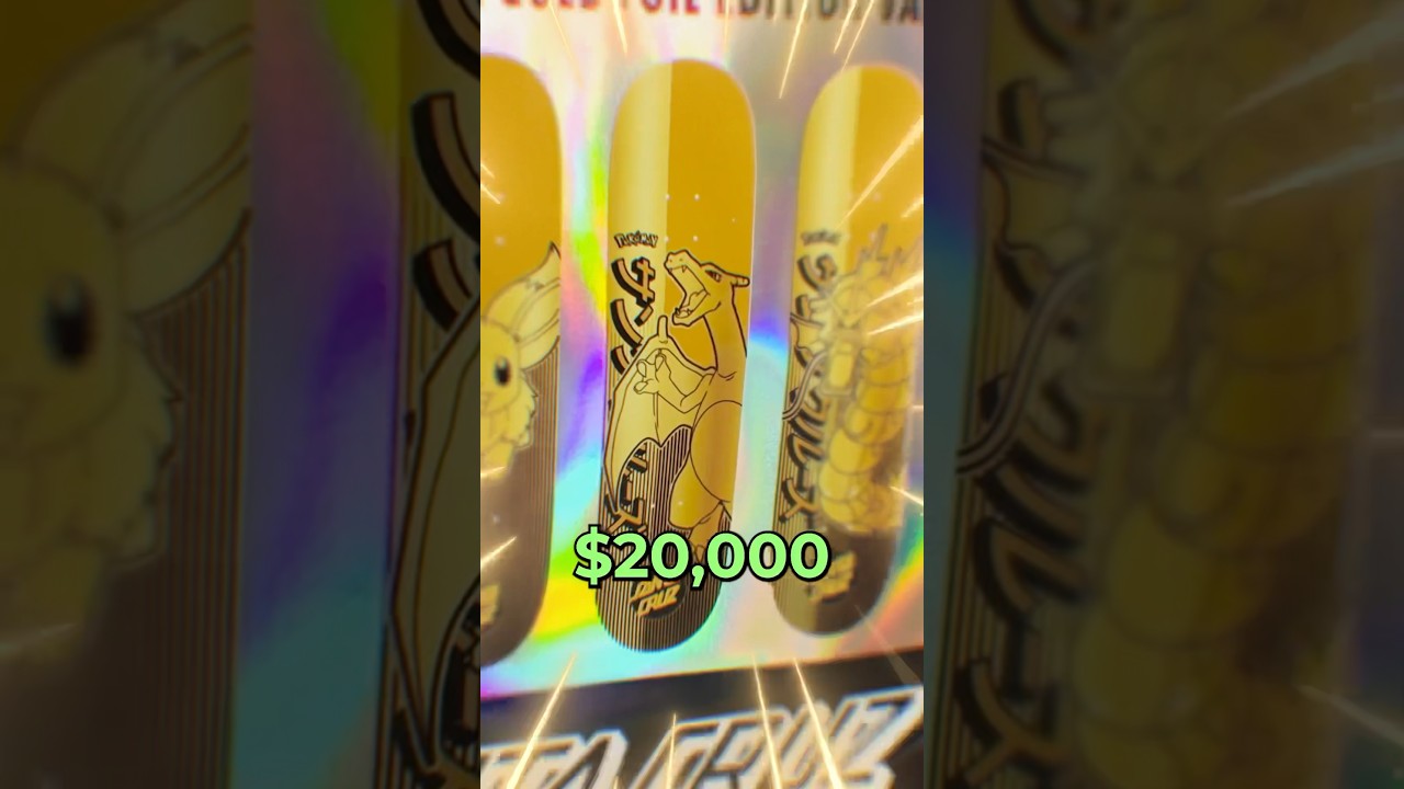 Hunting For The $20,000 Gold Charizard Pokemon Skateboard