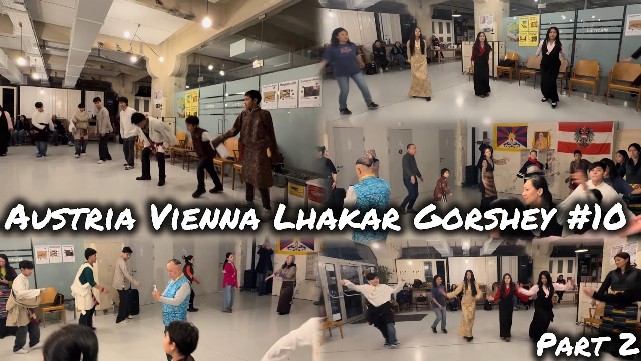 Austria Vienna Lhakar Gorshey #10 || Part 2 || Tibetan Dance || Tibetan Vlogg