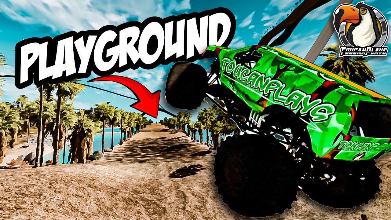 Ultimate Monster Trucks on Beamng Drive - Playground Map