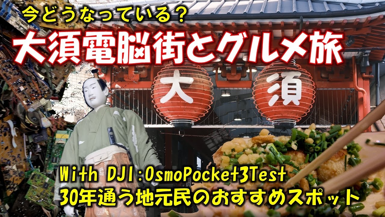 【電脳街】名古屋大須と厳選グルメ旅【名物スポット】【OsmoPocket3】