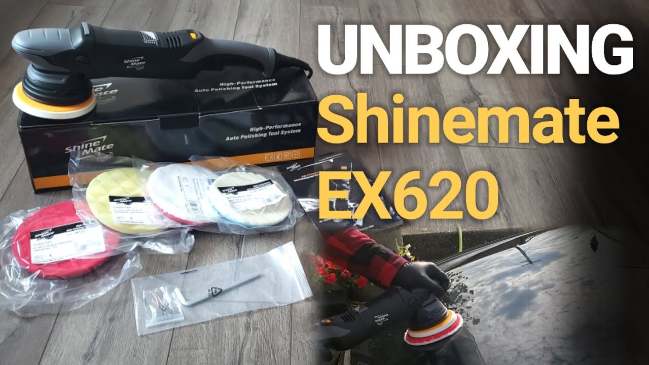 SHINEMATE EX620 5 INCH 15MM DA POLISHER KIT UNBOXING | BEST BUDGET POLISHER