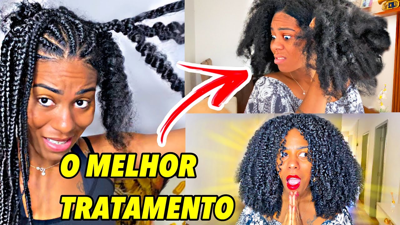 TRATAMENTO POTENTE PÓS TRANÇAS (meu cabelo tava destruído)