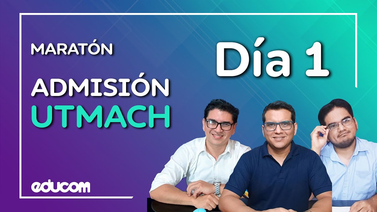 🔴Maratón Admisión UTMACH Día 1 - Lógico y Numérico