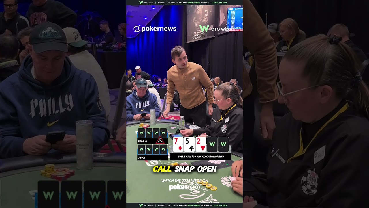 Czy Martin Kabrhel może wygrać CASINO ROYALE i utrzymać się w grze 10k PLO?🫣 #wsop2025 #pokernews