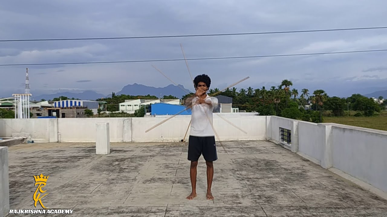 Silambam performance of our Trainer Mr.Naveenraj | சிலம்பம் |சிலம்பாட்டம்| Rajkrishna Academy,CBE,TN