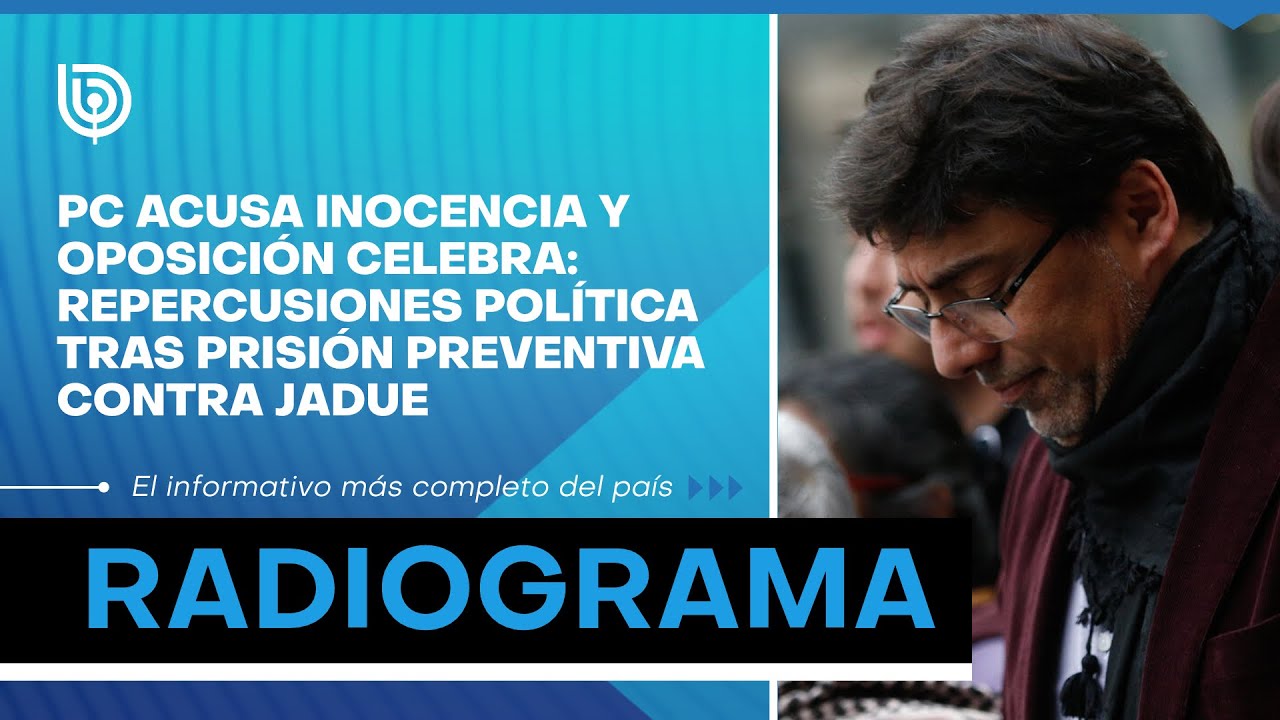 Las repercusiones políticas tras la PRISIÓN PREVENTIVA CONTRA DANIEL JADUE (PC)