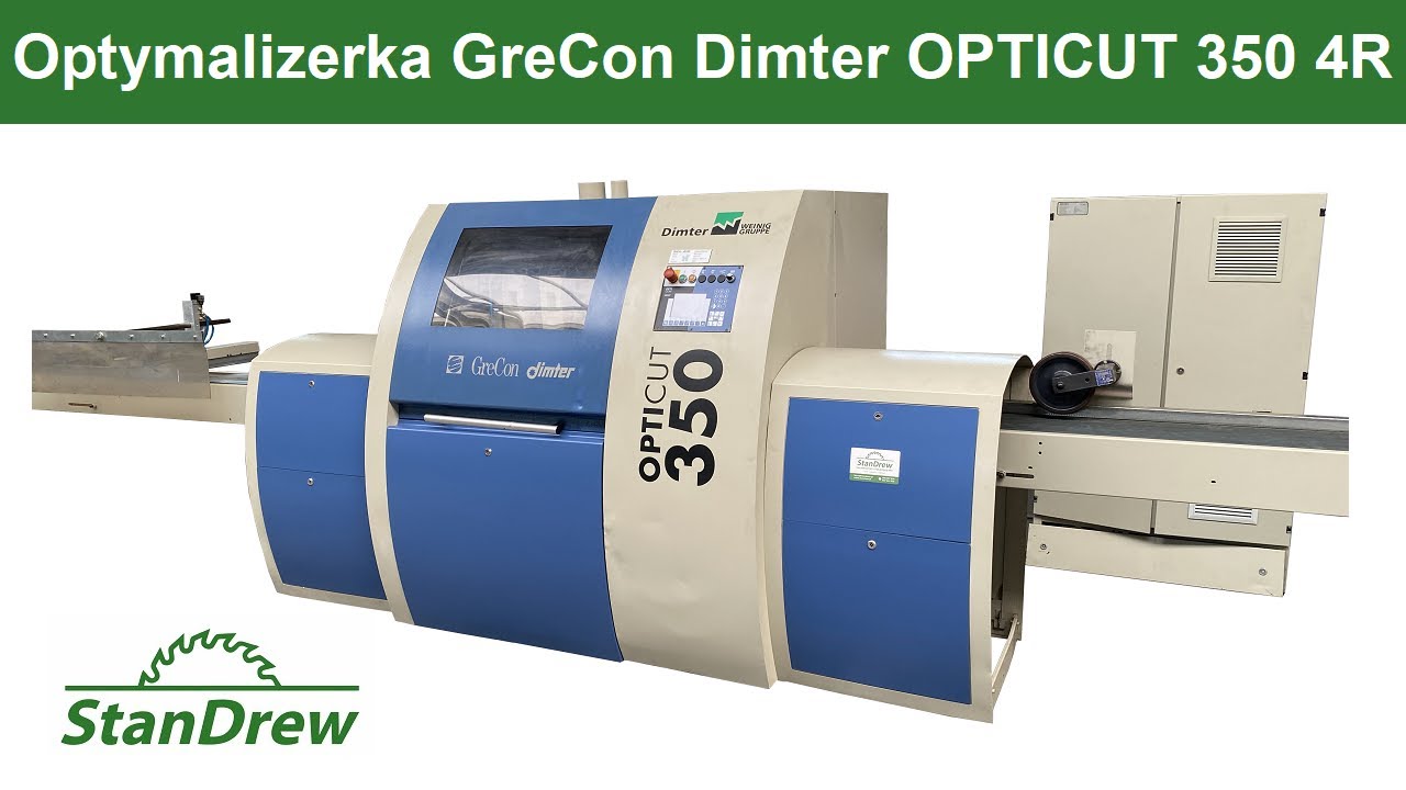 Optymalizerka GreCon Dimter OPTICUT 350 4R z 5 wyrzutnikami - StanDrew maszyny stolarskie