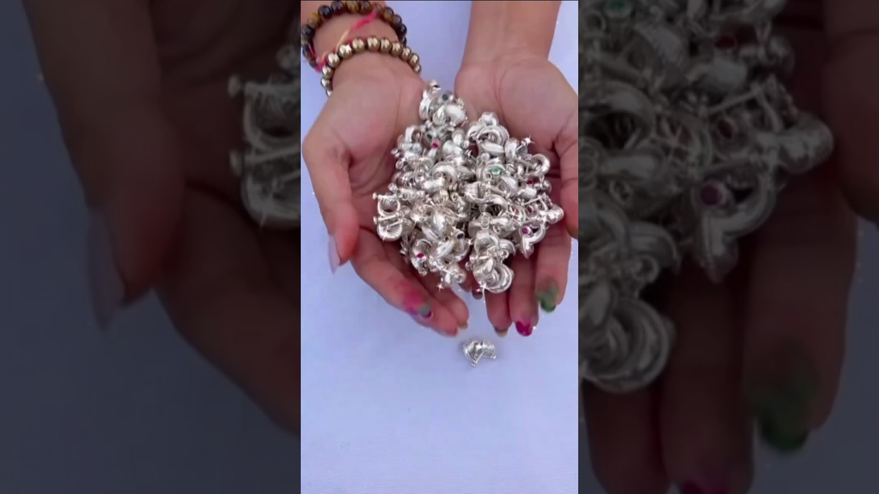 new silver boys bali earrings design #earrings #shortvideo